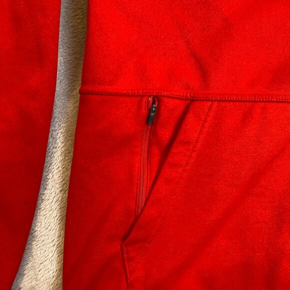 Nike Men's Hoodie Sweatshirt M Dri-Fit Standard Fit Red Polyester Pullover - Picture 7 of 13